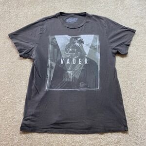 Old Navy Darth Vader‎ Star Wars Graphic Tee Shirt Mens Large Gray Cotton